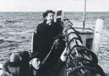 Fishing boat with refugees
