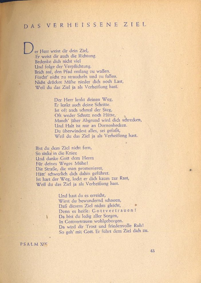 Fotografie: Psalmen von Erich Hopp, die er 1942 im Untergrund verfasst hat, veröffentlicht 1947 im Pontes-Verlag Berlin/Stuttgart