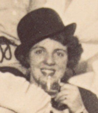 Photo: Margarethe Sommer at a New Year’s Eve party held by the Deutschkron family, Berlin, December 31, 1938.