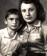 Nadezhda Kreso and Leonid Ruderman, Minsk, 1946.