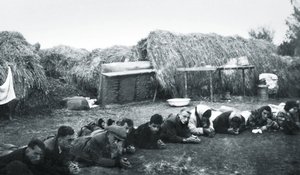Jews being arrested on the Bogaards’ farm, as photographed by the German regular police, October 1943.