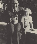Berthold Beitz mit seiner Tochter Barbara, Borysław 1943