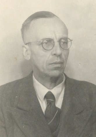 Fotografie: Passfoto von Dr. Peter Klein, 1940er-Jahre