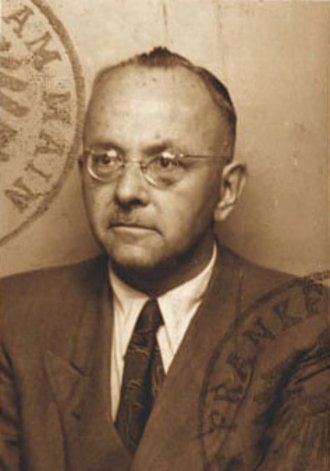 Fotografie: Passfoto von Dr. Fritz Kahl, Frankfurt am Main, 19. Mai 1952