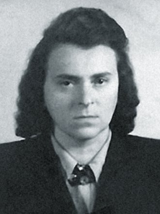 Photo: Sofia Stern in Riga, 1945.