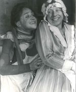 Dorothea Neff und Karl Paryla in Johann Nestroys „Eulenspiegel“ im „Neuen Theater in der Scala“ in Wien, April 1953