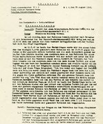 Schreiben an den Gendarmerie-Gebietsführer in Baranowicze (Baranawitschy) über die Flucht von Oswald Rufeisen, Mir 1942
