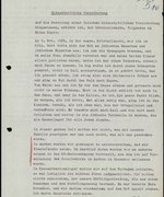 Eidesstattliche Versicherung von Moses Fernbach über die Verfolgungszeit, 1958
