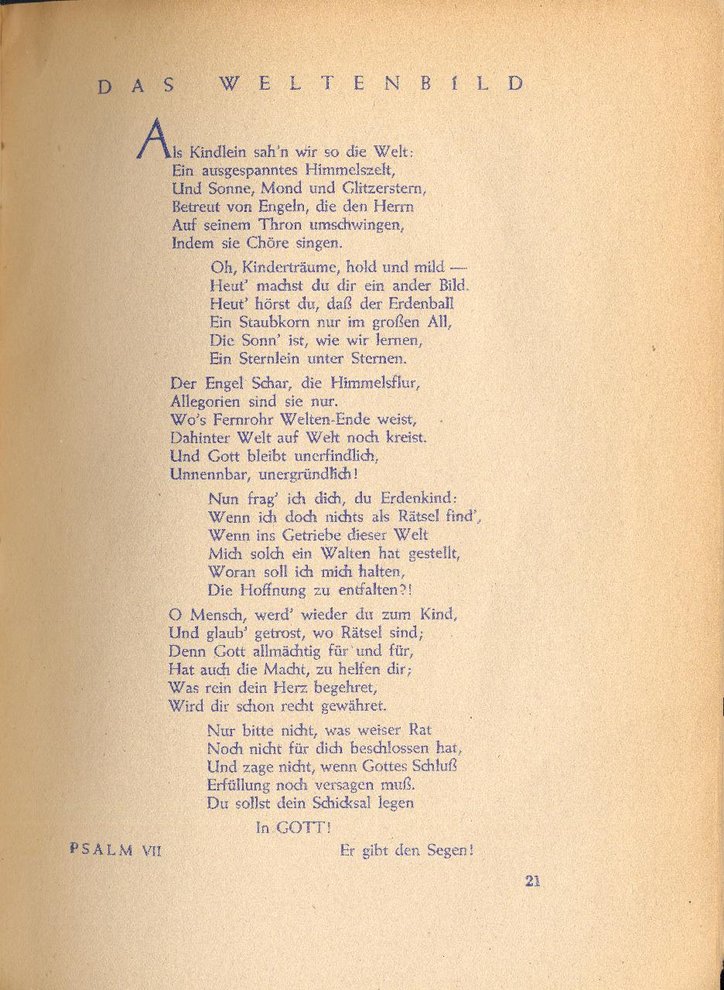 Fotografie: Psalmen von Erich Hopp, die er 1942 im Untergrund verfasst hat, veröffentlicht 1947 im Pontes-Verlag Berlin/Stuttgart