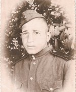 Yosif Levin as a Red Army soldier, 1953.