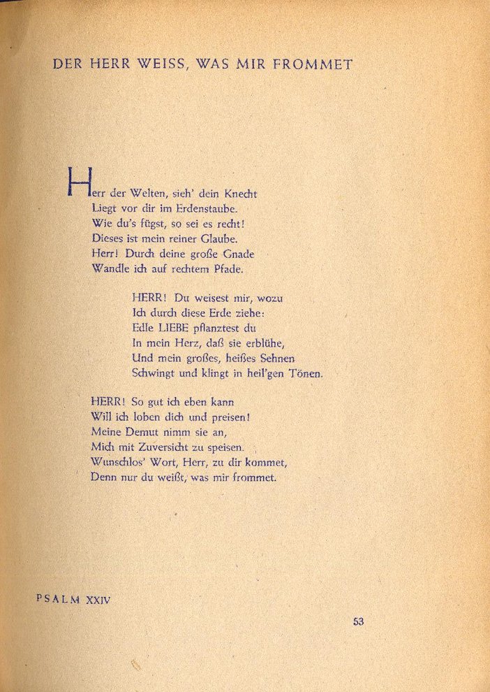 Fotografie: Psalmen von Erich Hopp, die er 1942 im Untergrund verfasst hat, veröffentlicht 1947 im Pontes-Verlag Berlin/Stuttgart