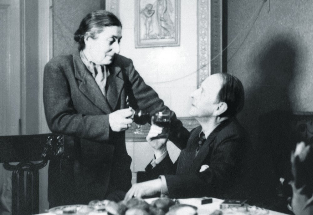 Fotografie: Das Ehepaar Anja und Julius Friede, Berlin, Silvester 1942