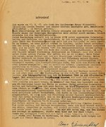 Fotografie: Lebenslauf zum Aufnahmegesuch in den Berliner Verband der Opfer der Nürnberger Gesetze von Arno Blumenthal, 1948