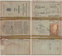 Gefälschter Ausweis von Charles Aufrychter auf den Namen Charles Dupont, ausgestellt am 16. März 1944