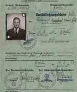 Wehrmacht expulsion certificate for Siegfried Bibo, 1939.