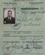 Fotografie: Wehrmachtsausschließungsschein von Siegfried Bibo, 1939