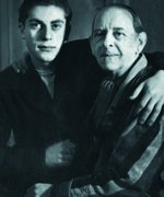 Fotografie: Eugen Herman mit seinem Stiefvater Julius Friede, Berlin 1942