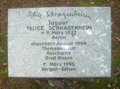 Commemorative stone in Bergen-Belsen for Felice Schragenheim, around 2009.