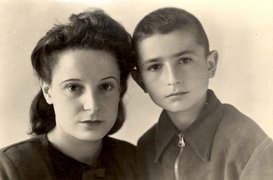 Nadezhda Kreso and Leonid Ruderman, Minsk, 1949.