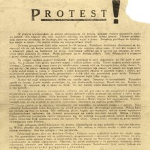Flugblatt „Protest”