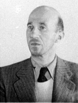 Gestapo photograph of Walter Caro, September 1943.