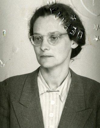 Fotografie: Elisabeth Goldschmidt nach ihrer Flucht in die Schweiz im Juli 1943