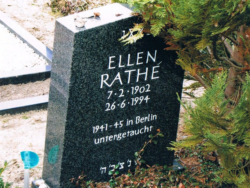 Fotografie: Grabstein auf dem Jüdischen Friedhof in Berlin-Charlottenburg (Heerstraße), ohne Datum