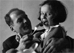 Vojtech Kolenka with Marianna Spitzerová, Pavel Spitzer’s daughter, Poprad, 1936.