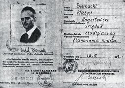 Forged identity card of Adolf Berman, issued in the name of Michał Biernacki, Warsaw, 1942.