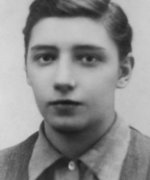 Fotografie: Melanie Berger getarnt als Junge zur Zeit ihrer Flucht von Belgien nach Frankreich, 1939