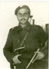Sotiris Papastratis in der Uniform der Partisanenarmee (Griechische Volksbefreiungsarmee ELAS) in Chalkida, Oktober 1944