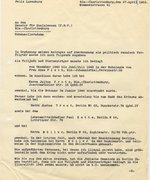 List of Felix Luxenburg’s rescuers, Berlin, April 17, 1953.