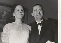 Das Brautpaar Anneliese und Georg Groscurth, 1939