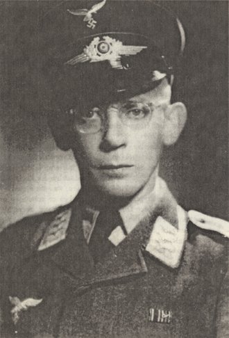 Karl Laabs as a Luftwaffe sergeant, around 1943.