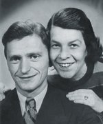 Kåre and Annie Wicklund, 1940s.