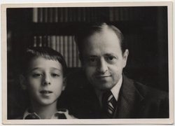 Fotografie: Susanne Meyers erster Ehemann Wilhelm mit dem 12-jährigen Sohn Hans Ulrich, um 1938