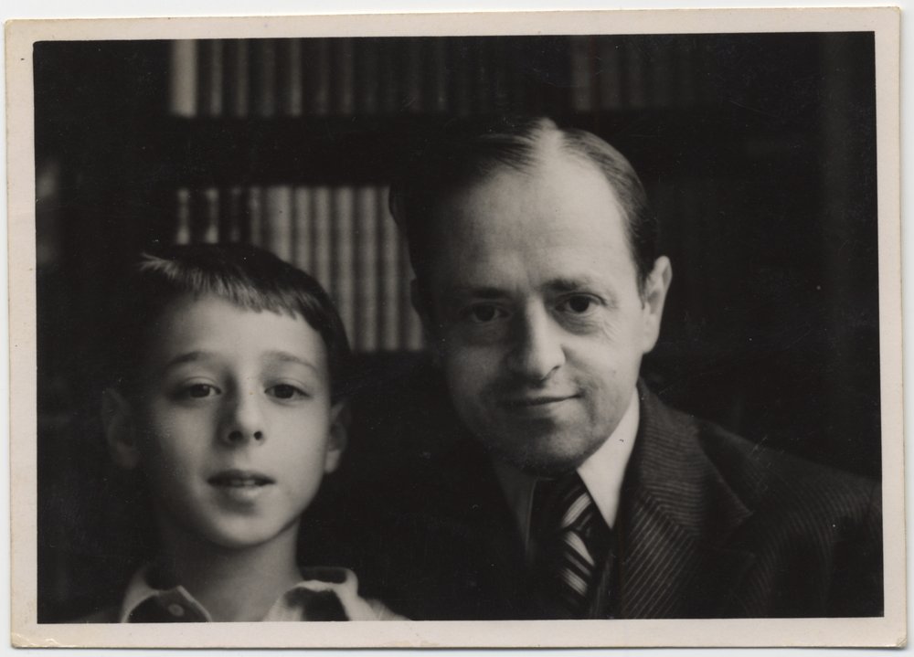 Fotografie: Susanne Meyers erster Ehemann Wilhelm mit dem 12-jährigen Sohn Hans Ulrich, um 1938