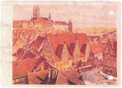 Photo: Postcard from Marie Burde to Rolf Joseph, 1962.